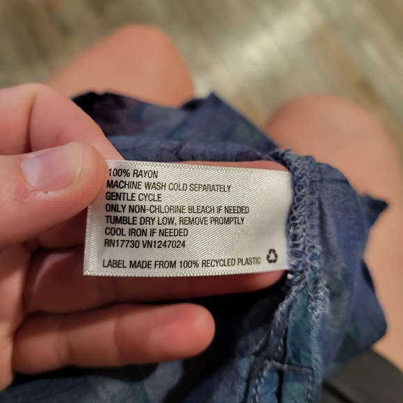 Goodfellow Short Sleeve Hawaiian Shirt Standard Fit Tropical Mens Size Large - Picture 8 of 8